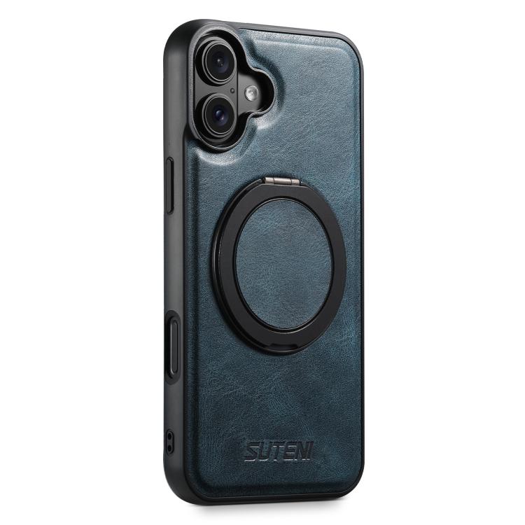 Suteni G3 Oil Wax 360 Rotation Holder MagSafe Back Phone Case, For iPhone 18, For iPhone 18 Pro, For iPhone 18 Pro Max, For iPhone 17 Pro Max, For iPhone 17 Pro, For iPhone 17, For iPhone Air, For iPhone 16 Pro Max, For iPhone 16 Pro, For iPhone 16 Plu...