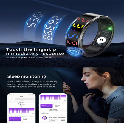 R12 SIZE 11 Smart Ring, Support Heart Rate / Blood Oxygen / Sleep / Multiple Sports Modes