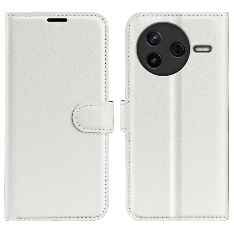 Litchi Texture Horizontal Flip Leather Phone Case with Holder, For Xiaomi Poco F7 Pro / Redmi K80