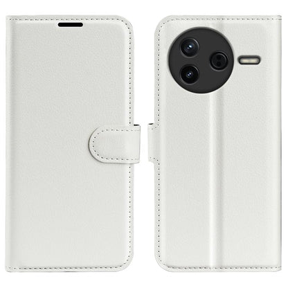 Litchi Texture Horizontal Flip Leather Phone Case with Holder, For Xiaomi Poco F7 Pro / Redmi K80