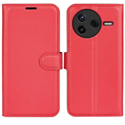 Litchi Texture Horizontal Flip Leather Phone Case with Holder, For Xiaomi Poco F7 Pro / Redmi K80