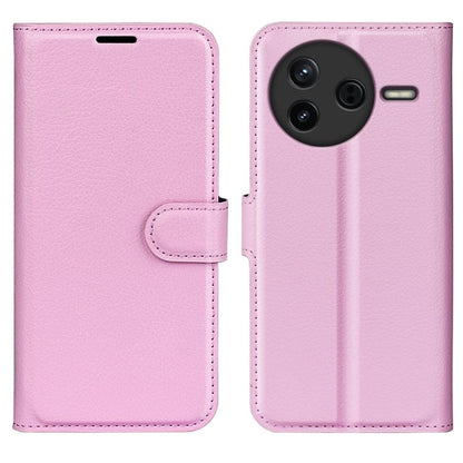 Litchi Texture Horizontal Flip Leather Phone Case with Holder, For Xiaomi Poco F7 Pro / Redmi K80