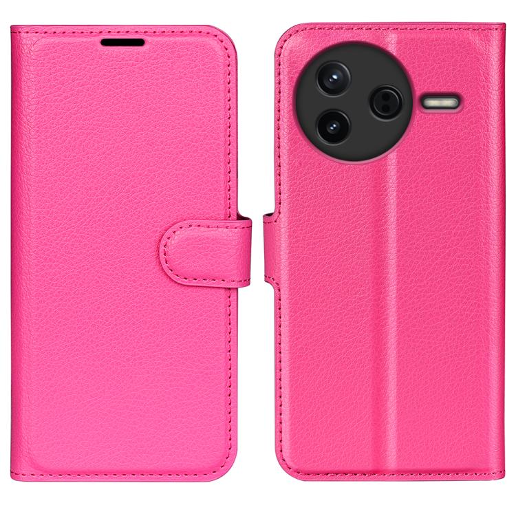Litchi Texture Horizontal Flip Leather Phone Case with Holder, For Xiaomi Poco F7 Pro / Redmi K80