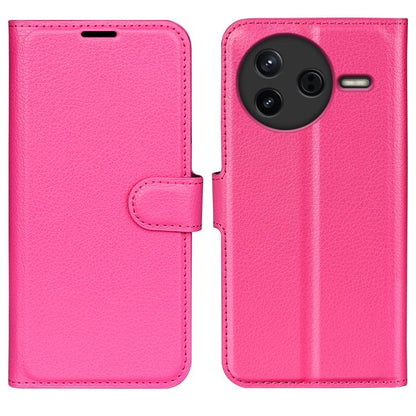 Litchi Texture Horizontal Flip Leather Phone Case with Holder, For Xiaomi Poco F7 Pro / Redmi K80