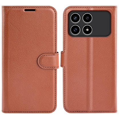 Litchi Texture Horizontal Flip Leather Phone Case with Holder, For Redmi A7 Pro 171mm / Poco C85x 5G, For Xiaomi 17T, For Redmi Turbo 5 Max / Poco X8 Pro Max, For Redmi Turbo 5 5G / Poco X8 Pro 5G, For Redmi Note 15 Pro+ Global 163.3mm                 ...