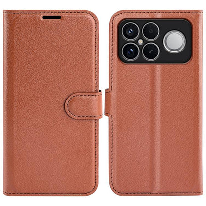 Litchi Texture Horizontal Flip Leather Phone Case with Holder, For Redmi A7 Pro 171mm / Poco C85x 5G, For Xiaomi 17T, For Redmi Turbo 5 Max / Poco X8 Pro Max, For Redmi Turbo 5 5G / Poco X8 Pro 5G, For Redmi Note 15 Pro+ Global 163.3mm                 ...