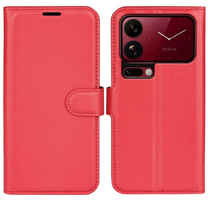 Litchi Texture Horizontal Flip Leather Phone Case with Holder, For Xiaomi 18 Pro Max 5G, For Xiaomi 18 Pro 5G, For Redmi Note 17 Pro 5G Global 163mm, For Xiaomi 17T Pro  5G, For Xiaomi 17T 5G, For Xiaomi 17 Ultra, For Redmi Note 15 Pro 4G Global 163.2m...