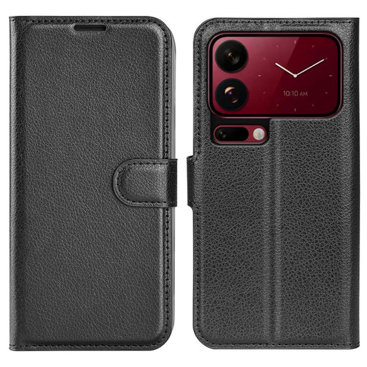 Litchi Texture Horizontal Flip Leather Phone Case with Holder, For Xiaomi 18 Pro Max 5G, For Xiaomi 18 Pro 5G, For Redmi Note 17 Pro 5G Global 163mm, For Xiaomi 17T Pro  5G, For Xiaomi 17T 5G, For Xiaomi 17 Ultra, For Redmi Note 15 Pro 4G Global 163.2m...