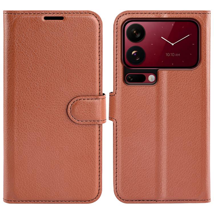 Litchi Texture Horizontal Flip Leather Phone Case with Holder, For Xiaomi 18 Pro Max 5G, For Xiaomi 18 Pro 5G, For Redmi Note 17 Pro 5G Global 163mm, For Xiaomi 17T Pro  5G, For Xiaomi 17T 5G, For Xiaomi 17 Ultra, For Redmi Note 15 Pro 4G Global 163.2m...