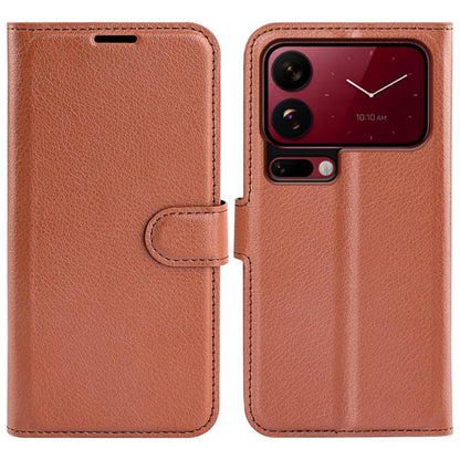 Litchi Texture Horizontal Flip Leather Phone Case with Holder, For Xiaomi 18 Pro Max 5G, For Xiaomi 18 Pro 5G, For Redmi Note 17 Pro 5G Global 163mm, For Xiaomi 17T Pro  5G, For Xiaomi 17T 5G, For Xiaomi 17 Ultra, For Redmi Note 15 Pro 4G Global 163.2m...