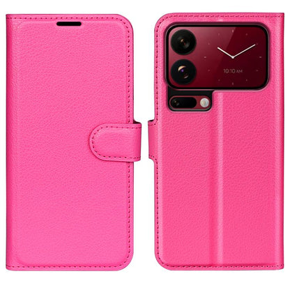 Litchi Texture Horizontal Flip Leather Phone Case with Holder, For Xiaomi 18 Pro Max 5G, For Xiaomi 18 Pro 5G, For Redmi Note 17 Pro 5G Global 163mm, For Xiaomi 17T Pro  5G, For Xiaomi 17T 5G, For Xiaomi 17 Ultra, For Redmi Note 15 Pro 4G Global 163.2m...