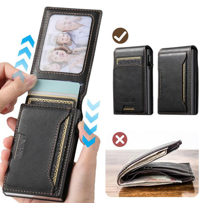 Suteni Oil Waxy Keys Automatically Pop Up Card Wallet Case