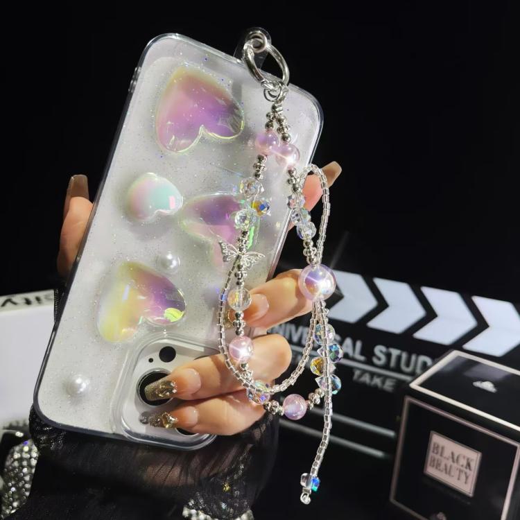 Heidi Pearl Woven Bow Mobile Phone Chain