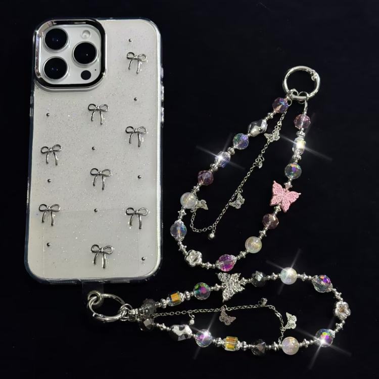 Butterfly Beaded Mobile Phone Chain