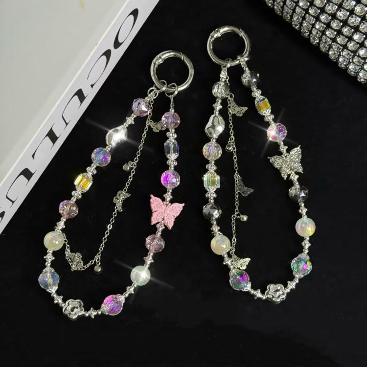 Butterfly Beaded Mobile Phone Chain