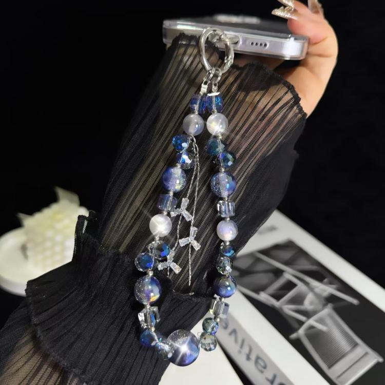 Zircon Tassel Grey Blue Heidi Bead Crystal Chain