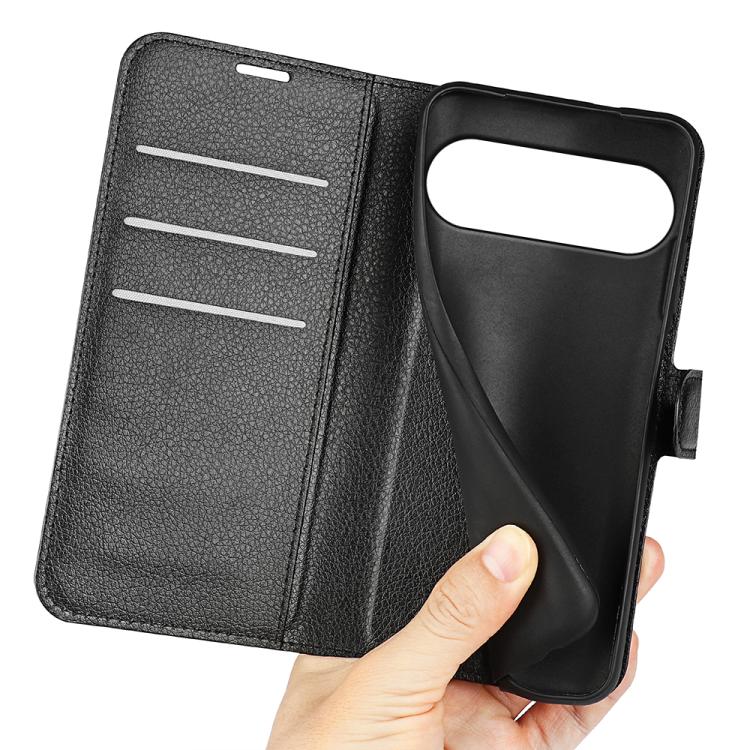 Litchi Texture Horizontal Flip Leather Phone Case with Holder, For Google Pixel 11 Pro XL, For Google Pixel 11 / 11 Pro, For Google Pixel 10 Pro XL, For Google Pixel 10 / 10 Pro, For Google Pixel 9a, For Google Pixel 9 Pro XL, For Google Pixel 9 / 9 Pro