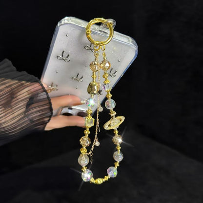 Cosmic Star Color Pearl Phone Chain