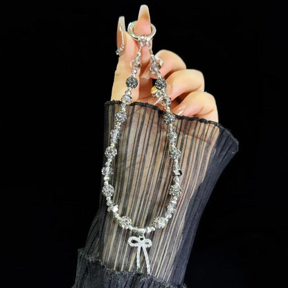 Colored Clay Bow Fashion Phone Chain