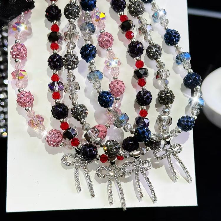 Colored Clay Bow Fashion Phone Chain
