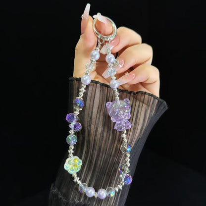 Cartoon Tide Baby Crystal Mobile Phone Chain