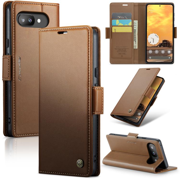 CaseMe 023 Butterfly Buckle Litchi Texture RFID Anti-theft Leather Phone Case, For Google Pixel 11 Pro XL, For Google Pixel 11 / 11 Pro, For Google Pixel 10a, For Google Pixel 9a