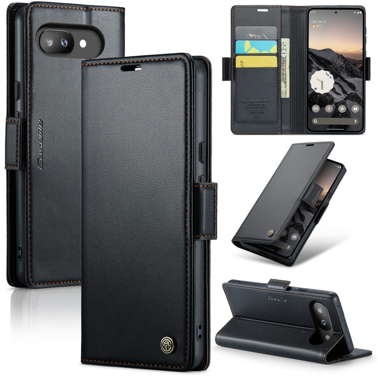 CaseMe 023 Butterfly Buckle Litchi Texture RFID Anti-theft Leather Phone Case, For Google Pixel 11 Pro XL, For Google Pixel 11 / 11 Pro, For Google Pixel 10a, For Google Pixel 9a