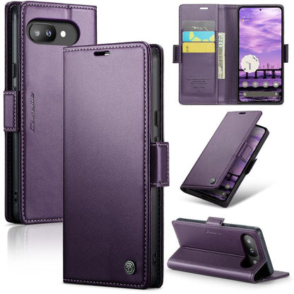 CaseMe 023 Butterfly Buckle Litchi Texture RFID Anti-theft Leather Phone Case, For Google Pixel 11 Pro XL, For Google Pixel 11 / 11 Pro, For Google Pixel 10a, For Google Pixel 9a