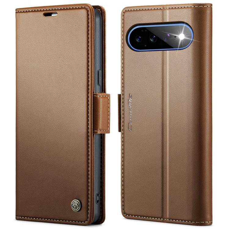 CaseMe 023 Butterfly Buckle Litchi Texture RFID Anti-theft Leather Phone Case, For Google Pixel 11 Pro XL, For Google Pixel 11 / 11 Pro, For Google Pixel 10a, For Google Pixel 9a