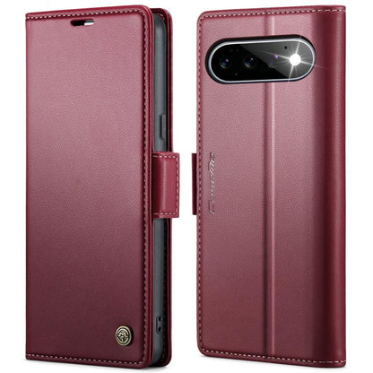CaseMe 023 Butterfly Buckle Litchi Texture RFID Anti-theft Leather Phone Case, For Google Pixel 11 Pro XL, For Google Pixel 11 / 11 Pro, For Google Pixel 10a, For Google Pixel 9a