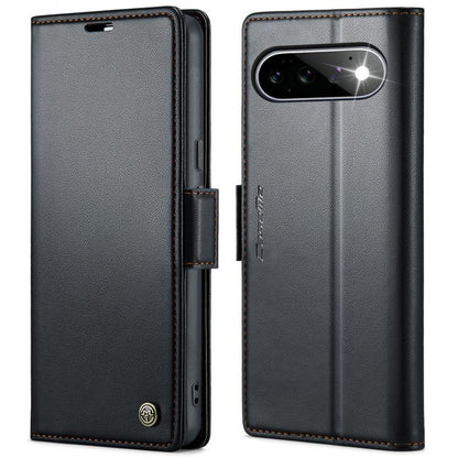 CaseMe 023 Butterfly Buckle Litchi Texture RFID Anti-theft Leather Phone Case, For Google Pixel 11 Pro XL, For Google Pixel 11 / 11 Pro, For Google Pixel 10a, For Google Pixel 9a