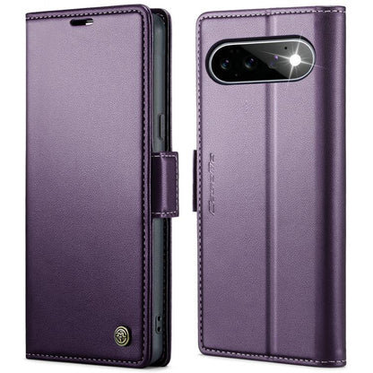 CaseMe 023 Butterfly Buckle Litchi Texture RFID Anti-theft Leather Phone Case, For Google Pixel 11 Pro XL, For Google Pixel 11 / 11 Pro, For Google Pixel 10a, For Google Pixel 9a