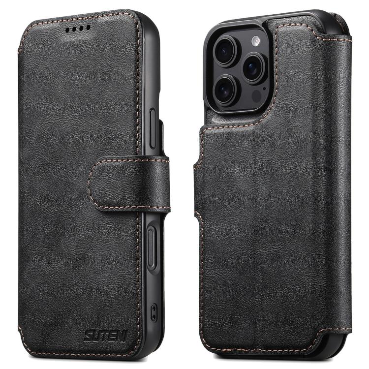 Suteni Q05 2-in-1 Multi-function Detachable Wallet MagSafe Phone Case, For iPhone 17 Pro Max, For iPhone 17 Pro, For iPhone 17, For iPhone Air, For iPhone 16 Pro Max, For iPhone 16 Pro, For iPhone 16 Plus, For iPhone 16, For iPhone 15 Pro Max          ...
