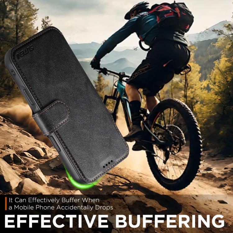 Suteni Q05 2-in-1 Multi-function Detachable Wallet MagSafe Phone Case, For iPhone 17 Pro Max, For iPhone 17 Pro, For iPhone 17, For iPhone Air, For iPhone 16 Pro Max, For iPhone 16 Pro, For iPhone 16 Plus, For iPhone 16, For iPhone 15 Pro Max          ...