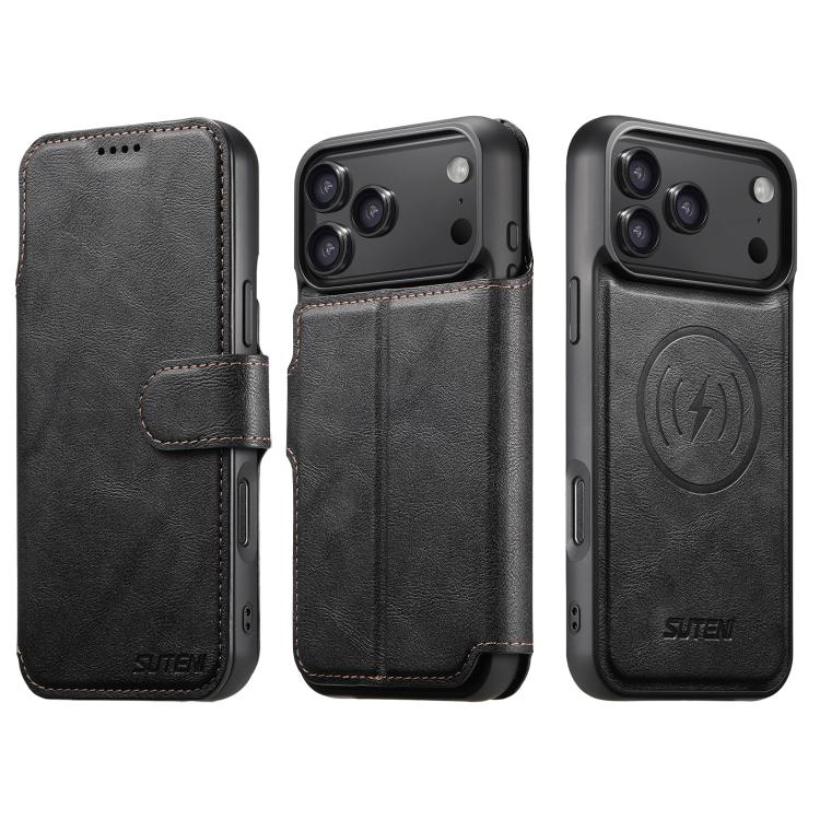 Suteni Q05 2-in-1 Multi-function Detachable Wallet MagSafe Phone Case, For iPhone 18, For iPhone 18 Pro, For iPhone 18 Pro Max, For iPhone 17 Pro Max, For iPhone 17 Pro, For iPhone 17, For iPhone 17 Air, For iPhone 16 Pro Max, For iPhone 16 Pro        ...