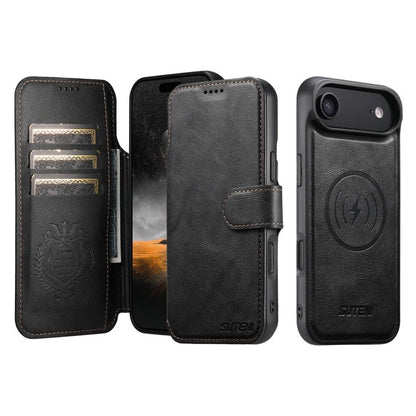 Suteni Q05 2-in-1 Multi-function Detachable Wallet MagSafe Phone Case