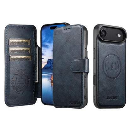 Suteni Q05 2-in-1 Multi-function Detachable Wallet MagSafe Phone Case, For iPhone 17 Pro Max, For iPhone 17 Pro, For iPhone 17, For iPhone Air, For iPhone 16 Pro Max, For iPhone 16 Pro, For iPhone 16 Plus, For iPhone 16, For iPhone 15 Pro Max          ...