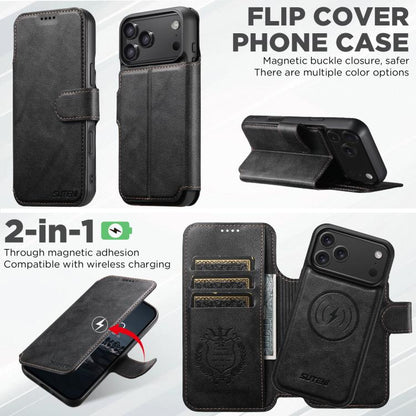 Suteni Q05 2-in-1 Multi-function Detachable Wallet MagSafe Phone Case, For iPhone 18, For iPhone 18 Pro, For iPhone 18 Pro Max, For iPhone 17 Pro Max, For iPhone 17 Pro, For iPhone 17, For iPhone 17 Air, For iPhone 16 Pro Max, For iPhone 16 Pro        ...