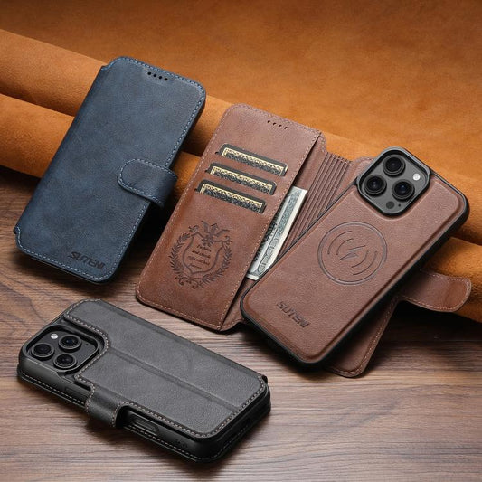 Suteni Q05 2-in-1 Multi-function Detachable Wallet MagSafe Phone Case