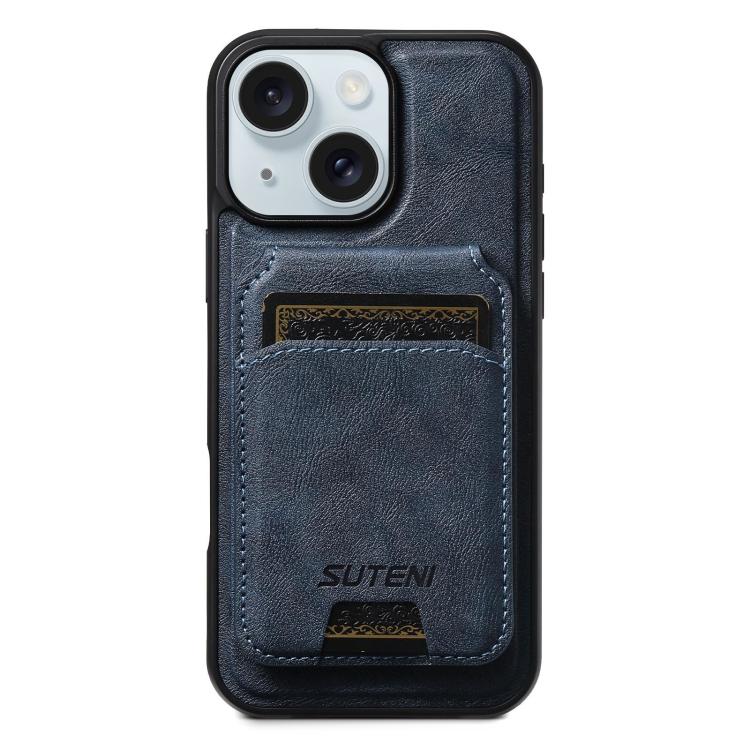 Suteni M5 Magnetic Card Bag MagSafe Leather Phone Case