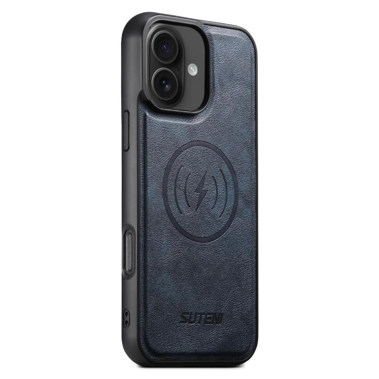 Suteni G5 Cowhide Leather MagSafe Magnetic Phone Case, For iPhone 17 Pro Max, For iPhone 17 Pro, For iPhone 17, For iPhone Air, For iPhone 16 Pro Max, For iPhone 16 Pro, For iPhone 16 Plus, For iPhone 16, For iPhone 15 Pro Max, For iPhone 15 Pro       ...
