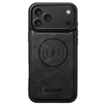 Suteni G5 Cowhide Leather MagSafe Magnetic Phone Case