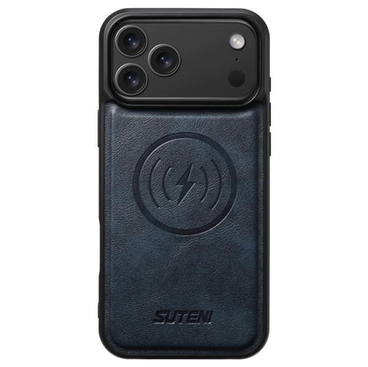 Suteni G5 Cowhide Leather MagSafe Magnetic Phone Case, For iPhone 18, For iPhone 18 Pro, For iPhone 18 Pro Max, For iPhone 17 Pro Max, For iPhone 17 Pro, For iPhone 17, For iPhone Air, For iPhone 16 Pro Max, For iPhone 16 Pro, For iPhone 16 Plus       ...