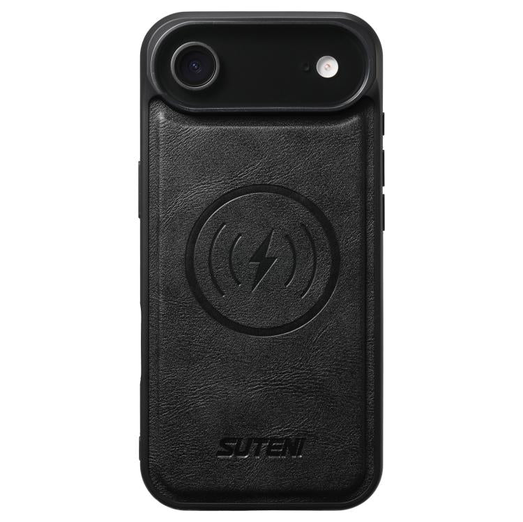 Suteni G5 Cowhide Leather MagSafe Magnetic Phone Case