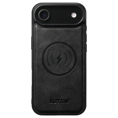 Suteni G5 Cowhide Leather MagSafe Magnetic Phone Case