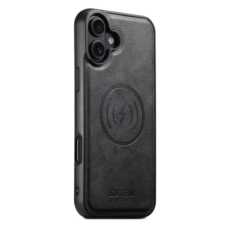 Suteni G5 Cowhide Leather MagSafe Magnetic Phone Case, For iPhone 18, For iPhone 18 Pro, For iPhone 18 Pro Max, For iPhone 17 Pro Max, For iPhone 17 Pro, For iPhone 17, For iPhone Air, For iPhone 16 Pro Max, For iPhone 16 Pro, For iPhone 16 Plus       ...