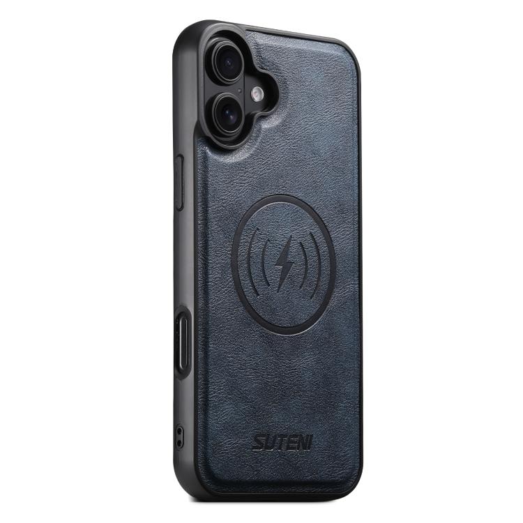 Suteni G5 Cowhide Leather MagSafe Magnetic Phone Case, For iPhone 18, For iPhone 18 Pro, For iPhone 18 Pro Max, For iPhone 17 Pro Max, For iPhone 17 Pro, For iPhone 17, For iPhone Air, For iPhone 16 Pro Max, For iPhone 16 Pro, For iPhone 16 Plus       ...