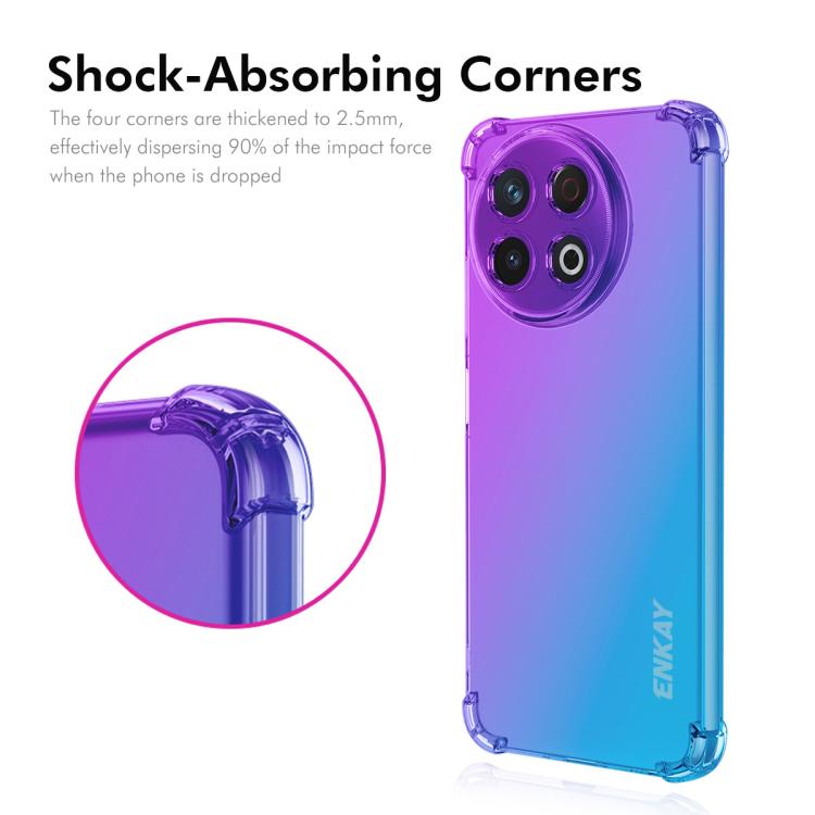 ENKAY Hat-Prince Gradient Airbag TPU Phone Case, For Tecno Spark 30 Pro 4G, For Tecno Spark 30 4G, For Tecno Spark 30C 4G, For Tecno Camon 30 Premier 5G, For Tecno Pova 6 5G, For Tecno Camon 30 4G, For Tecno Spark 20 Pro+ 4G, For Tecno Pova 5 4G       ...