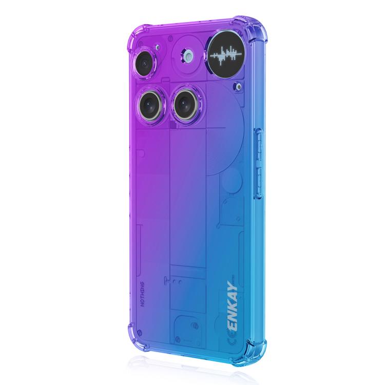 ENKAY Hat-Prince Gradient Airbag TPU Phone Case, For Nothing Phone 4a Pro, For Nothing Phone 4a, For Nothing Phone 3, For Nothing Phone 3a, For Nothing Phone 3a Pro