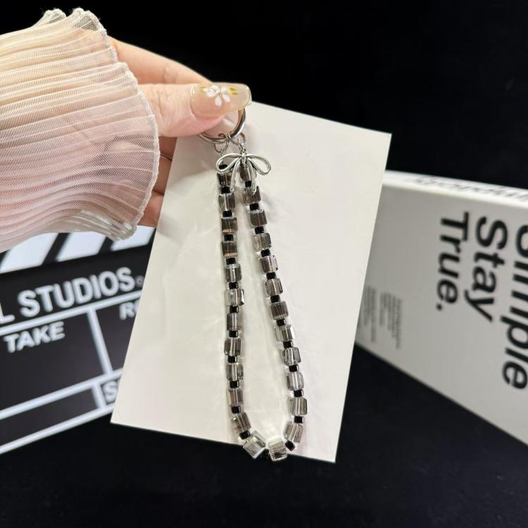 Sugar Cube Crystal Beaded Phone Chain